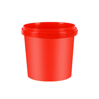 Vente en gros Conteneur d'emballage jetable écologique avec logo personnalisé imprimé rond 1,5 L pour biscuits Conteneur pour biscuits Boîte pour biscuits