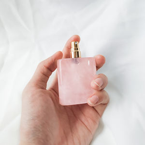 Flacon pulvérisateur de parfum en Quartz Rose naturel, luxe Unique, 5ml - Product Image 4