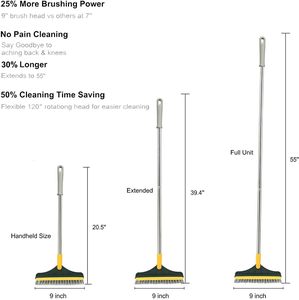 Cepillo de Limpieza Multifuncional de Acero Inoxidable XL con <span class=keywords><strong>Mango</strong></span> Largo para Inodoros, Fregadero y Esquinas de Cocina, Ideal para Espacios Estrechos - Product Image 2