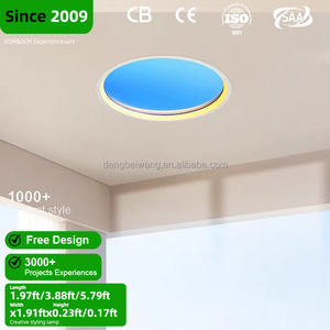 Lampada a LED Intelligente con Effetto Cielo Artificiale 6000K 36W per Soggiorno, Ufficio, Studio, Bagno, Luce Solare Naturale - Product Image 1