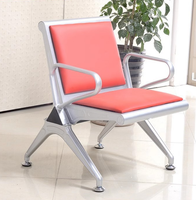 Chaise d'attente en acier thermolaqué de qualité commerciale, anti-rouille, pour hôpitaux, gares, banques, bureaux, aéroports, places publiques