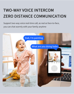 Moniteur de maison hd pour bébé, mini <span class=keywords><strong>caméra</strong></span> wifi pour animaux de compagnie, vision nocturne, réseau de sécurité cctv, <span class=keywords><strong>caméra</strong></span> hd avec détection de mouvement, nouvel arrivage - Product Image 4