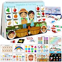 Libro ocupado de impresión personalizada para niños, carpeta de actividades preescolares de 12 páginas para niños pequeños y juguetes de aprendizaje temprano, libros para niños pequeños