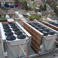 Condenseur monophasé à refroidissement par air avec pompe, système de refroidissement adiabatique à eau-glycol, système de refroidissement à fluide sec