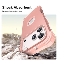 Heavy Duty Hybrid Armor Defender Fashion 3 en 1 High Impact Antichoc 360 Protection complète pour iPhone 17 Pro Max Case
