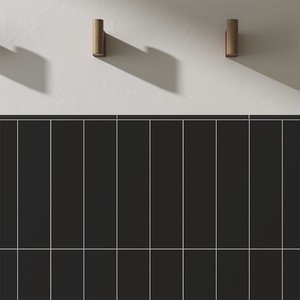 Piastrella Angolare Nera Lucida 1x30 Cm Spessore 6 Mm Finitura Lucida Bordi Irregolari - Product Image 3
