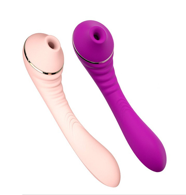 360 Degree Bendable Dildo Sex Toys with Heating Function Clitoris Sucking Vibrator with 7 Suction 10 Intense Vibration