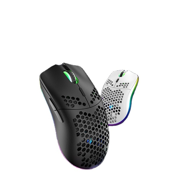 RGB LED Custom Box Usb School Tool Custom 2.4Ghz Bluetooth 5.0 Dual Mode Wireless Mouse Rechargeable Gaming Wireless Mouse
