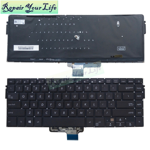 คีย์บอร์ดแล็ปท็อปเรืองแสงของสหรัฐสำหรับ <span class=keywords><strong>Asus</strong></span> VivoBook 15 X510 <span class=keywords><strong>X510UA</strong></span> X510UQ F510UA S510 X510UR X510UN แป้นพิมพ์0KNB0-4626US00 X510UF - Product Image 2