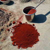 Pigmen besi oksida seri merah 110 120 130 101 180 190 untuk membangun lapisan cat lantai warna bata beton semen Fe2O3