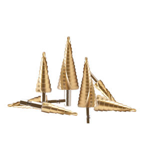 <b>Spiral</b> Step Drill Bit Set High-Speed Steel Titanium-Plated <b>Electric</b> Drill with Hexagonal Shank for Opening Holes - Product Image 3