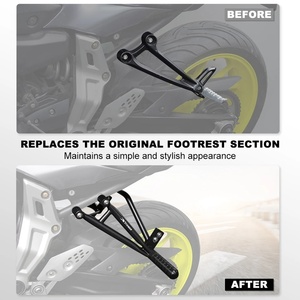 Para Yamaha FZ-<span class=keywords><strong>07</strong></span> <span class=keywords><strong>MT</strong></span>-<span class=keywords><strong>07</strong></span> 2014-2025, Barra Protectora Delantera de Acero y Aluminio para Motocicleta, Protector de Motor, Subchasis, Reposapiés para <span class=keywords><strong>Pasajero</strong></span> - Product Image 5