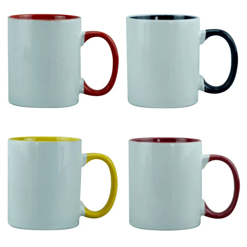 11 Oz 북유럽 제조업체 빈 컵 공급 업체 맞춤형 커피 머그 도매 도자기 컵 로고와 화이트 세라믹 승화 머그