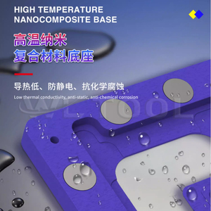 Piattaforma di posizionamento magnetico MECHANIC IBGA-12 per la riparazione di schede madri BGA a doppio strato di telefoni cellulari, stencil per iPhone - Product Image 6