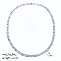 Collier Cubain Plaqué Cubain Longue Chaîne Collier Or Acier Inoxydable Large Vintage Unisexe Miami Cubain Lien Chaîne CLASSIQUE Alliage