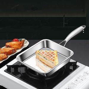 7.5 "giapponese frittata padella per uova, 304 in acciaio inox, padelle quadrate per fare Omelette e pancetta, facile da pulire - Product Image 4