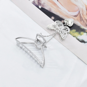 Pince à cheveux papillon en métal pour femme, pince de coiffure, pour cheveux, pour adulte, tendance, 1 pièce - Product Image 6