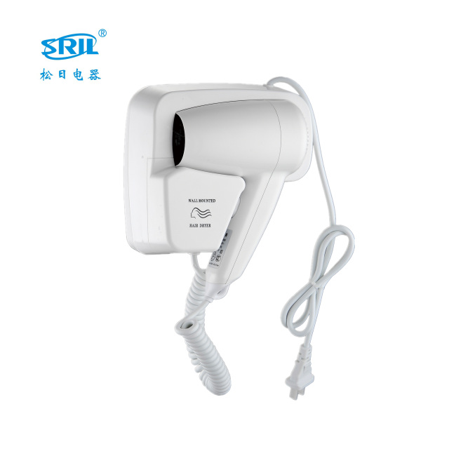 1200W Professional Wall Mounted Electric Hair Dryer with Socket for Hotel (SRL811)