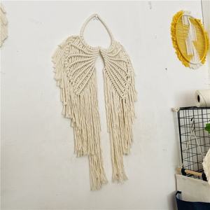 Подвесное макраме в форме сердца, крыла бабочки, крыла летучей мыши, настенное украшение для дома, искусство - Product Image 4