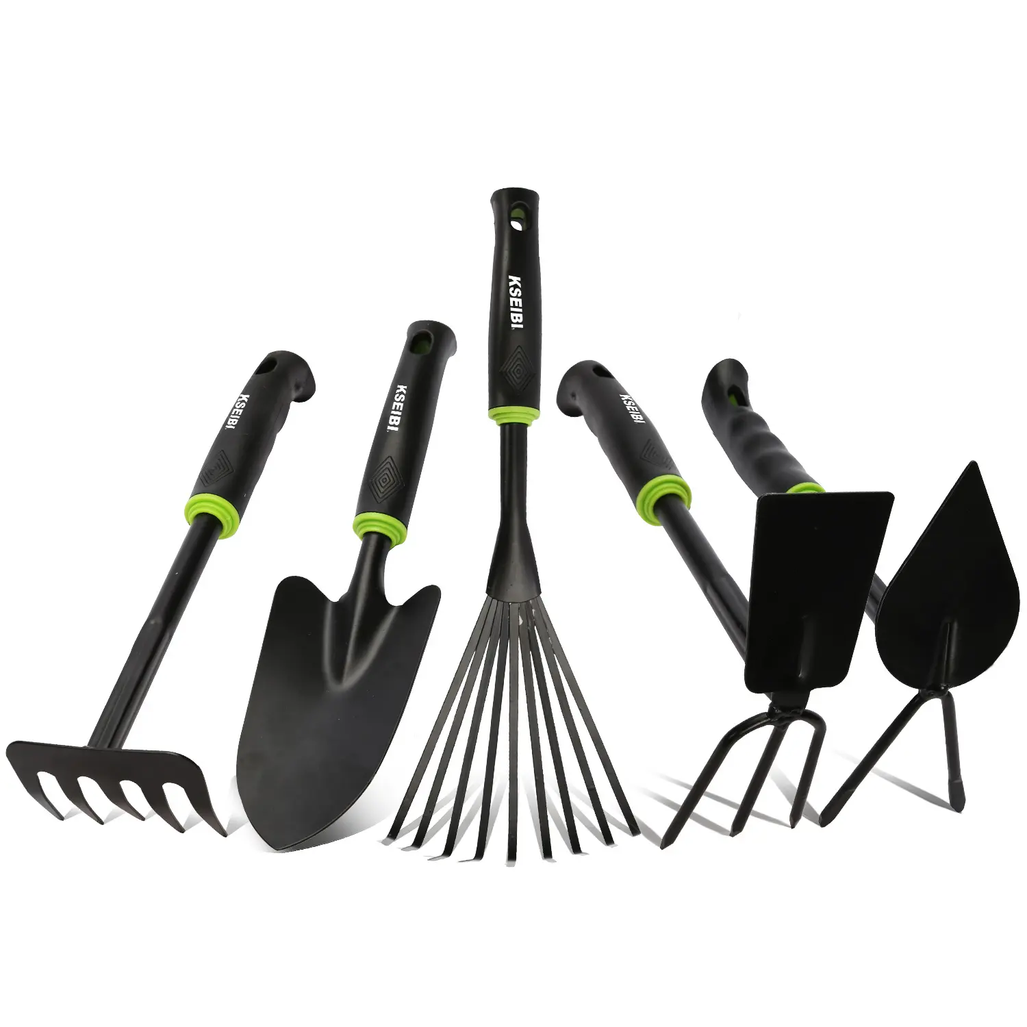 KSEIBI-Kit de herramientas de jardín de alta resistencia, 5 piezas, paleta de mano