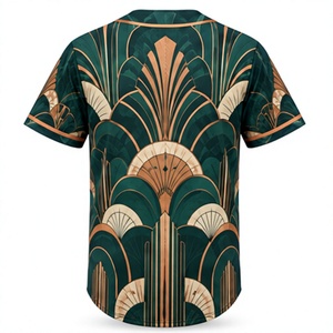 Maillot de baseball sublimé à boutons pour hommes et femmes, respirant, léger, uniforme d'équipe, vente en gros, impression intégrale pour le match - Product Image 4