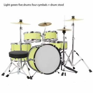 Năm trống và bốn Cymbals trẻ em trống Bộ đồ chơi trống Jazz mới bắt đầu - Product Image 2