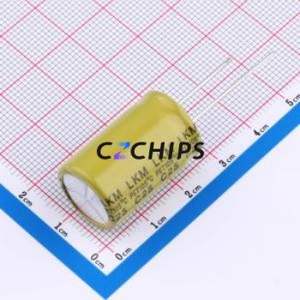 Condensateur électrolytique en aluminium à montage traversant LKMI2501J152MF, montage traversant, D16xL25mm 1500uF 20% 63V 2.28A-100kHz - Product Image 2