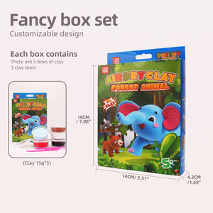 बच्चों के लिए मॉडलिंग मिट्टी के उपकरण के साथ वन पशु सुपर लाइट मिट्टी - Product Image 6