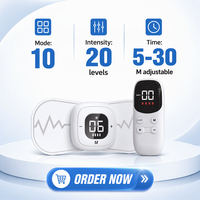Stimulateur musculaire sans fil rechargeable TENS EMS, masseur électrique de physiothérapie pour soulager les douleurs au cou, au dos, aux épaules et aux jambes