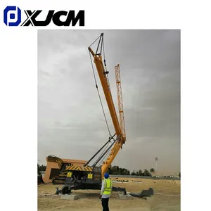 Construção móvel dobrável ereção automática mini torre guindaste xjcm 1ton 2ton 3ton 4ton fornecido produto comum amarelo