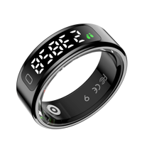 Anillo Inteligente R11C, Regalo para el Eid, Anillo Inteligente para Oraciones Musulmanas, Monitor de Frecuencia Cardíaca, Monitor de Salud, Pantalla Digital, Control por Aplicación