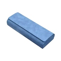 Nouveauté - Étui rigide pour lunettes en cuir, couleur unie, boîte de rangement portable pour lunettes, pour un usage quotidien, vente en gros d'étuis pour lunettes de lecture