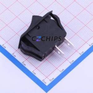 R-2-110-C5N-BB Rocker Switch Through hole Component (THT) Switch Concave Bend Solder Tab Black 16A - Product Image 2