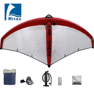Aile de kitesurf gonflable HITAC pour le <span class=keywords><strong>surf</strong></span> en vague, en nylon, résistance à la rupture de 10KN, tailles 3-6, pompe manuelle, sac à dos, sécurité - Product Image 3