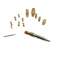Adaptateur de fiche banane 2P personnalisé OEM ressort en cuivre au béryllium mâle femelle accessoires alimentation DC application laiton Contact Nylon 10A