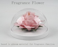 Diffuseur d'arômes en céramique fait main avec pivoine, ensemble de pierres aromatiques, dôme en verre, huile essentielle, coffret cadeau de luxe pour la maison, parfum d'ambiance lavande toutes saisons