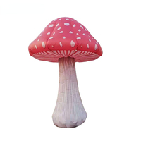 Champignon gonflable géant de 2/3/4/6m avec des lumières de LED pour des événements extérieurs de partie et de festival