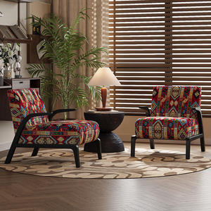 <span class=keywords><strong>Fauteuil</strong></span> en bois massif de style Wabi-Sabi <span class=keywords><strong>vintage</strong></span>, <span class=keywords><strong>fauteuil</strong></span> individuel, salon, designer, style américain, balcon, salon, <span class=keywords><strong>fauteuil</strong></span> individuel - Product Image 2