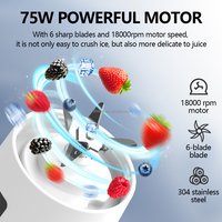 Vente en gros Mini mélangeur de fruits portable 380ML rechargeable par USB Tasse de voyage pour shakes et smoothies pour l'extérieur