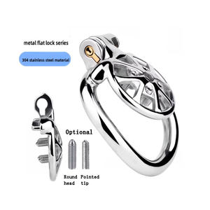 Roestvrijstalen Kuiskooi Met Wielontwerp Ontrouw Voorkomen Seksspeeltjes Voor Sm-Koppels Voor Bondage-Uitrusting Praktijken - Product Image 2