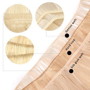 Extensiones de Cabello Humano KSWIGS Remy de Una Sola Tira, Doble Trama, Resistentes a la Caída, Sin Químicos, Invisibles, Sin Retorno, Cutícula Plana Intacta - Product Image 6