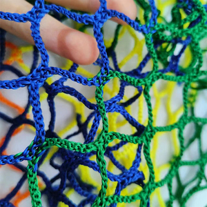 Filet de volley-ball en polyéthylène 25*25mm, filet de badminton sans nœuds, filet de sécurité pour terrain de jeu extérieur, filet amovible - Product Image 6