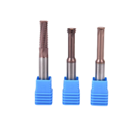 Fraise à fileter à dents complètes HRC65 pour fraise en bout à filetage en acier M1 * 0.25-M24*3