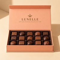 Boîte cadeau magnétique en kraft avec couvercle magnétique pour l'emballage de nourriture, de café, de produits de boulangerie, de traiteur, de bistrot, personnalisable en gros