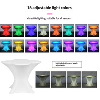 Mesa de Centro para Exteriores con Luces LED, Diseño Moderno, Material PE, Mesa de Café, Mesa de Ocio con Forma de Flor de Ciruelo, Combinación de Mesa y Sillas, Mostrador para KTV, USB