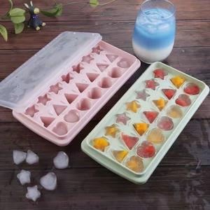 Plateau à glaçons en silicone PP à 21 cavités Moule en forme de fruit flexible et réutilisable pour congélateur pour usage domestique Moule à glace en <span class=keywords><strong>plastique</strong></span> - Product Image 3