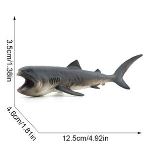 Modelli di Animali Marini Simulati per Acquari, Souvenir in PVC: Balena Dorata, <span class=keywords><strong>Squalo</strong></span> Basking, Balena Blu, Balena Grigia - Product Image 5