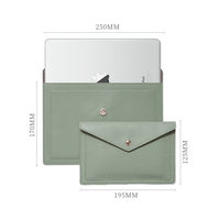 Porte-documents en cuir PU sac d'ordinateur housse pour ordinateur portable avec organisateur de fichiers enveloppe étui pour reçu contrat stockage de documents