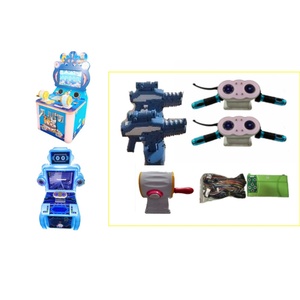 Ocean Robot Themed Metal <b>Arcade</b> <b>Game</b> <b>Machine</b> Accessory Set with Dual Controllers Shooting Guns 110/220V for Children's Amusement - Product Image 1