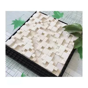 Nuevo diseño de piedra Natural 3d oro decoración mosaicos